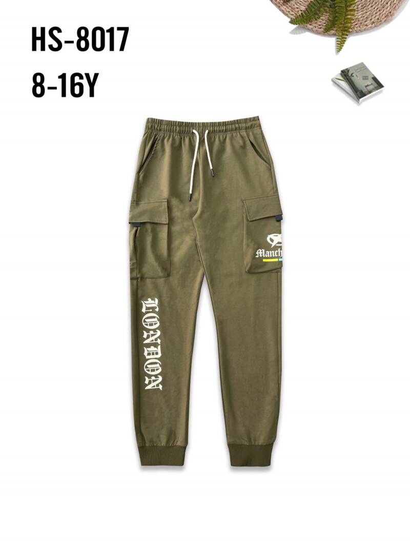 Spodnie dresowe chłopięce. Roz 8-16, 1 Kolor Paczka 5 szt.